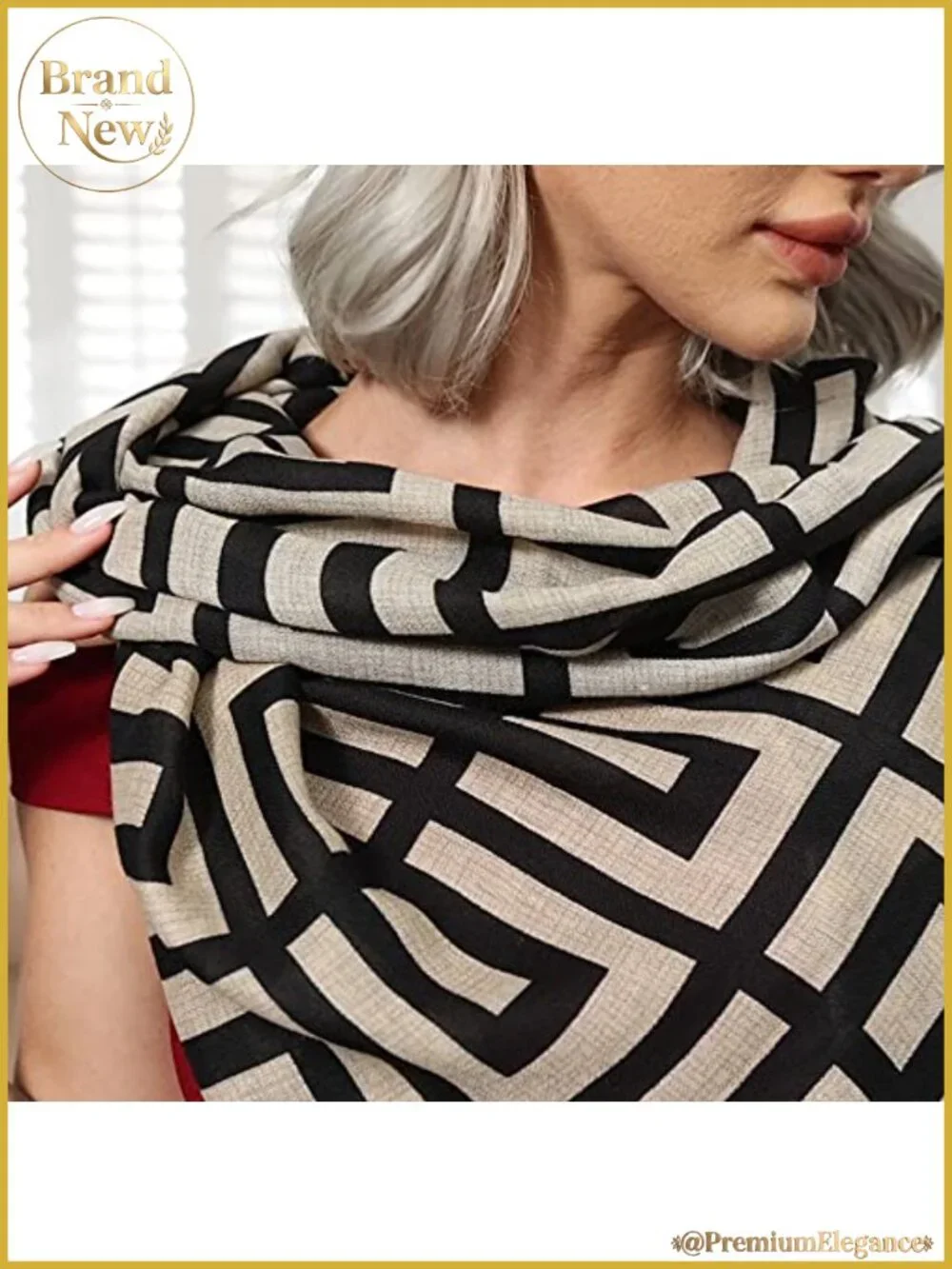Lightweight Cotton Blend Fashion Scarf Shawl Wrap One Size